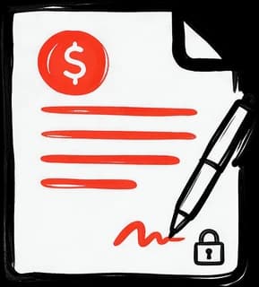 A signed flat-rate estimate with a lock